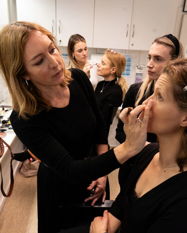 Saša demonstrating a technique during a course
